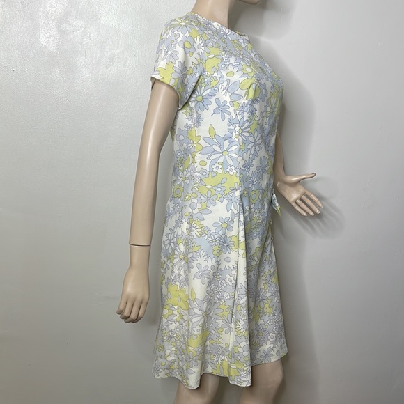 Vintage Floral 60s Short Sleeve Day Dress - Picture 5 of 17